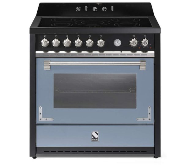 Steel X9F-5FI Oxford mat-zwart inductie fornuis