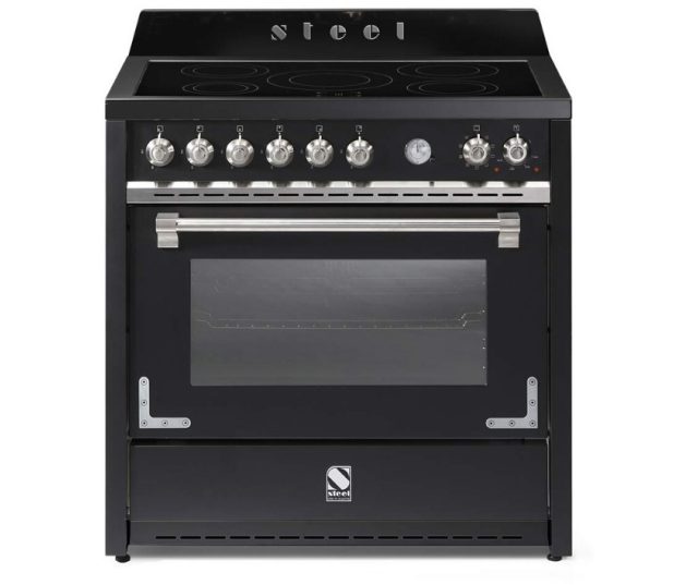 Steel X9F-5FI Oxford mat-zwart inductie fornuis