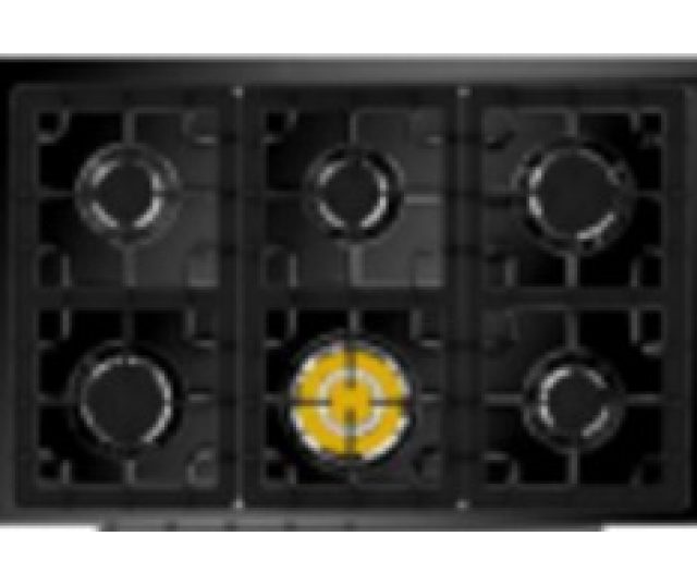 Steel X9F-6 Oxford mat-zwart fornuis