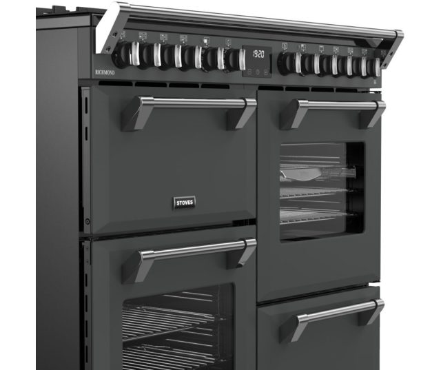 Digitale LED Maxi Clock display op de Stoves Richmond 100 DF ANT