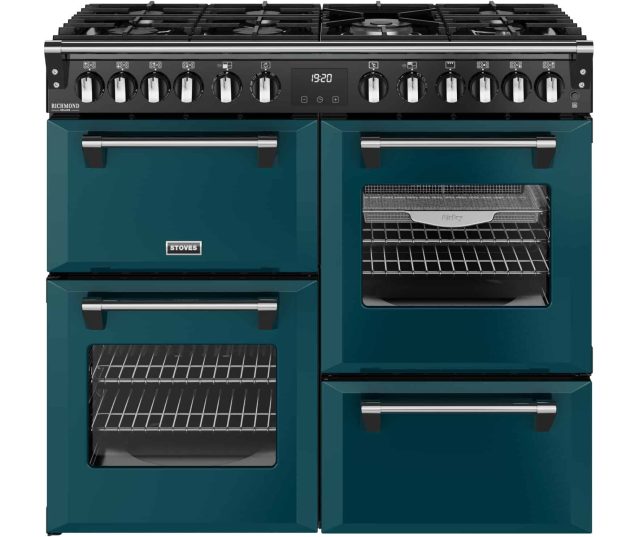 Stoves Richmond 100 DF DX gas fornuis - deep marine - 100 cm. breed
