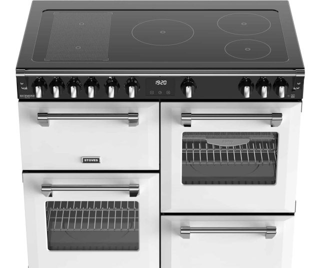 Stoves Richmond 100 Ei DX RTY inductie fornuis - icy white - 100 cm. breed