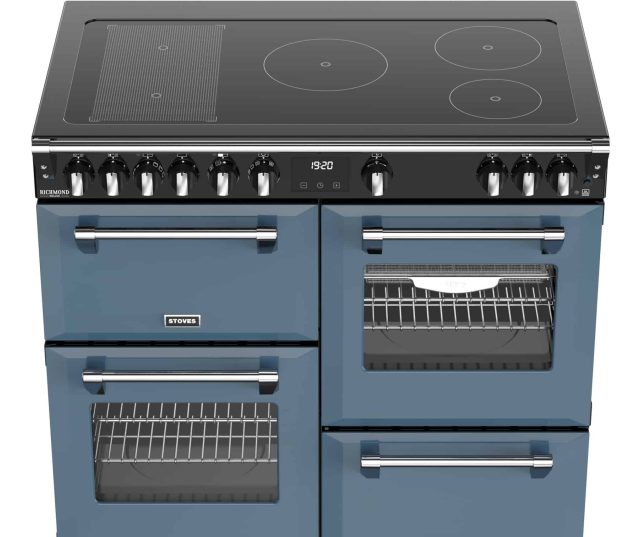 Stoves Richmond 100 Ei DX RTY inductie fornuis - twilight blue - 100 cm. breed