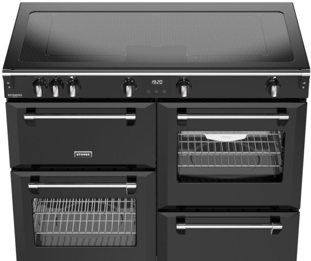 Zwart Stoves Richmond 100 ZLS DX fornuis met 5-pits inductiekookplaat
