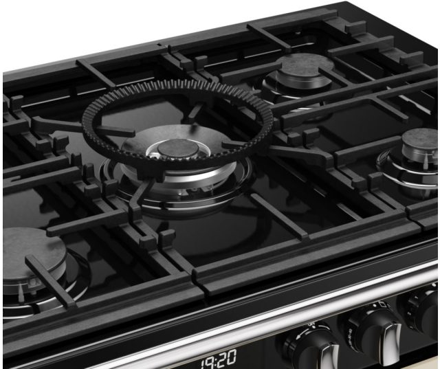 Stoves fornuis met ruime gaskookplaat en 4kW PowerWok brander