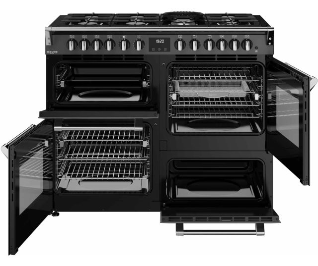 Stoves Richmond 110 DF DX gas fornuis - antraciet - 110 cm. breed