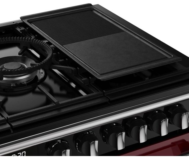 Stoves Richmond 110 DF DX gas fornuis - garnet red - 110 cm. breed