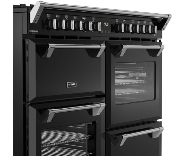 Belling Richmond 110 DF DX fornuis met 7 gasbranders en energiezuinige oven functies