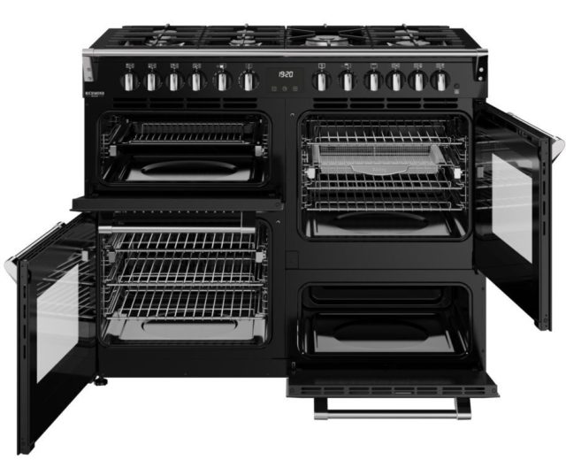 Stoves Richmond 110 DF DX gasfornuis met energieklasse A en telescopische geleiders