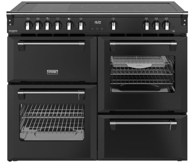 Stoves Richmond 110 Ei DX RTY zwart inductie fornuis 110 cm breed