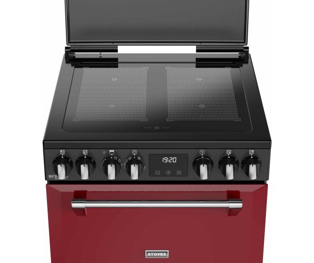Stoves Richmond 60 Ei DX RTY garnet red fornuis inductie