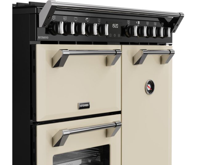 Creme Stoves Richmond 90 DF gasfornuis met energieklasse A en mantelkoeling