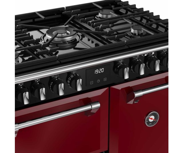 Stoves Richmond 90 DF DX Garnet Red fornuis