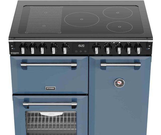 Stoves Richmond 90 Ei DX RTY inductie fornuis - twilight blue - Deluxe