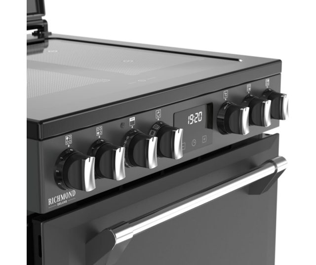 Stoves fornuis 60 cm breed met 4 inductie zones en LED timer
