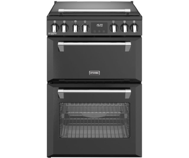 Stoves Richmond DX 60 Ei RTY zwart inductie fornuis – vrijstaand model met 4 zones en dubbele oven