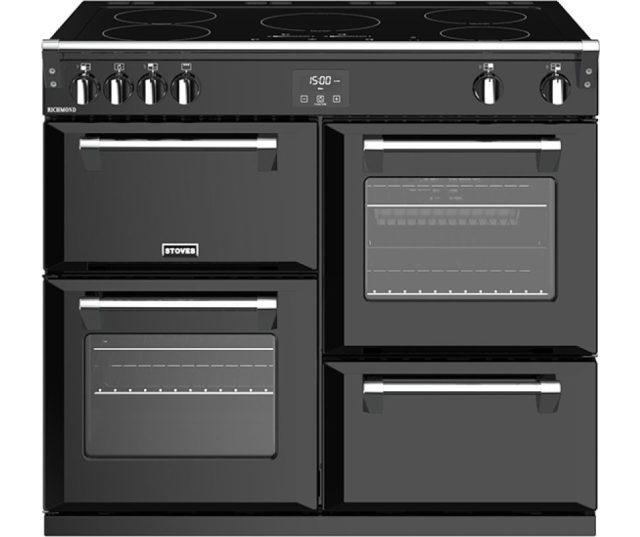 Stoves RICHMOND S1000 EI ZWART inductie fornuis - 100 cm. breed