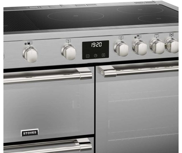 Stoves STERLING DX D1000Ei RTY SS rvs fornuis - 100 cm. breed