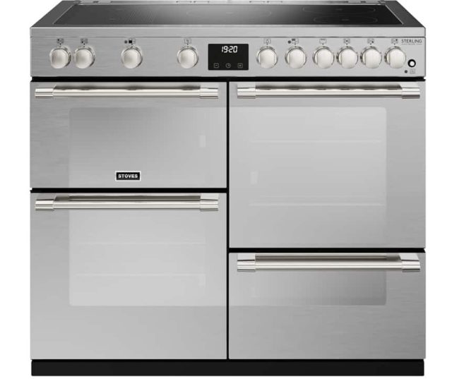 Stoves STERLING DX D1000Ei RTY SS rvs fornuis - 100 cm. breed