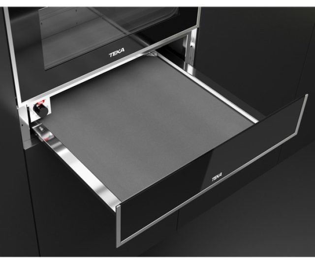 Teka CP15GS inbouw warmhoudlade / bordenwarmer - zwarte glas
