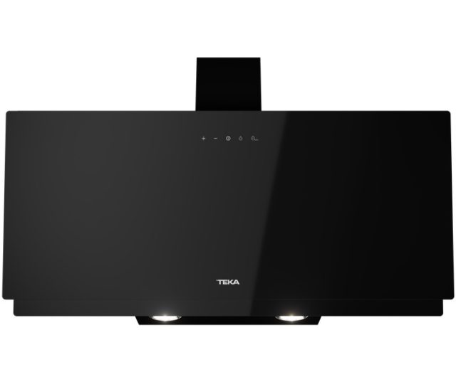 Teka DVN94030TTCBK schuin anti-hoofdstoot afzuigkap - zwart glas