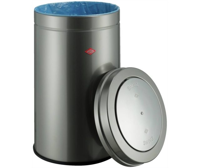 Wesco Big Swing, Nieuwzilver 8011577 afvalbak -