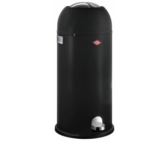WESCO afvalbak Kickmaster Maxi, mat zwart 8011563
