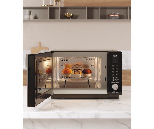 Whirlpool MWF 259 B zwarte combi-magnetron