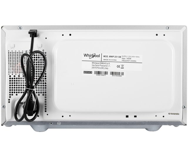Whirlpool MWP 251 SB vrijstaande magnetron