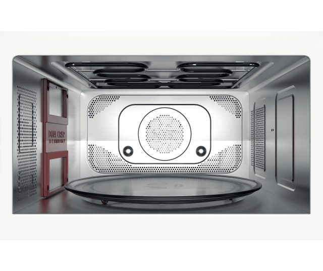 Whirlpool MWSC 833 SX vrijstaande combi-magnetron - zwart en zilver