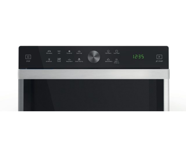 Whirlpool MWSC 833 SX vrijstaande combi-magnetron - zwart en zilver