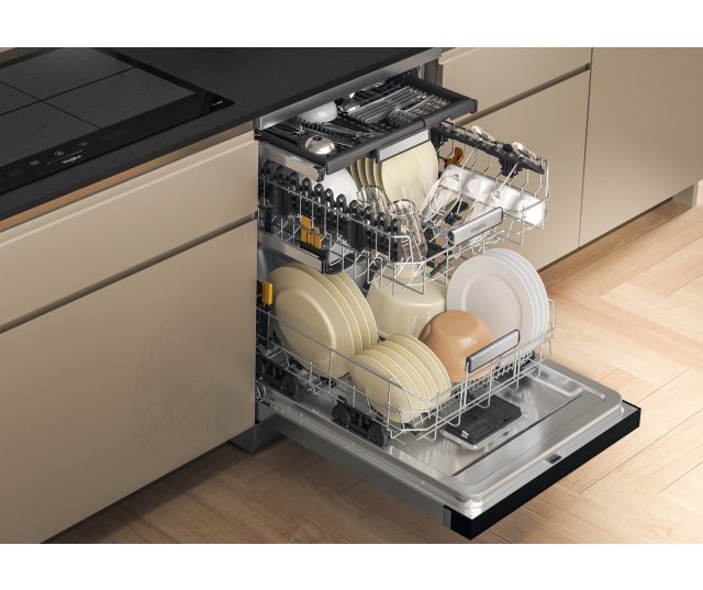 Whirlpool W7F HS41 X vrijstaande vaatwasser - rvs