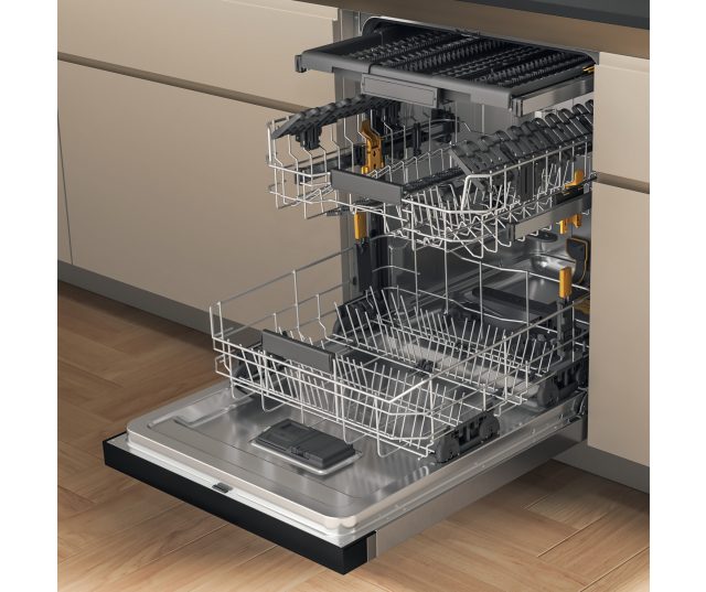 Whirlpool W7U HS31 X onderbouw vaatwasser - rvs front