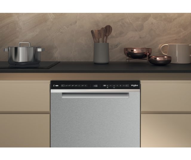 Whirlpool W7U HS31 X onderbouw vaatwasser - rvs front