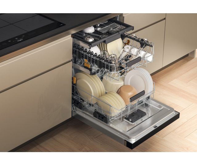 Whirlpool W7U HS31 X onderbouw vaatwasser - rvs front