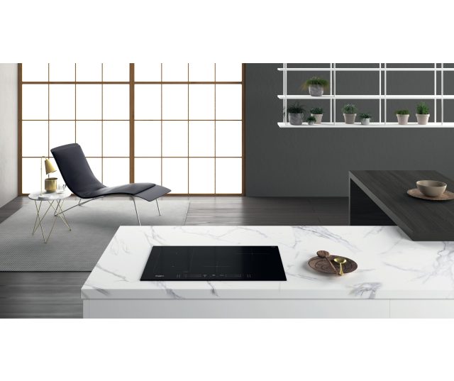 Whirlpool WL S3377 BF inductie kookplaat met afzuiging inbouw