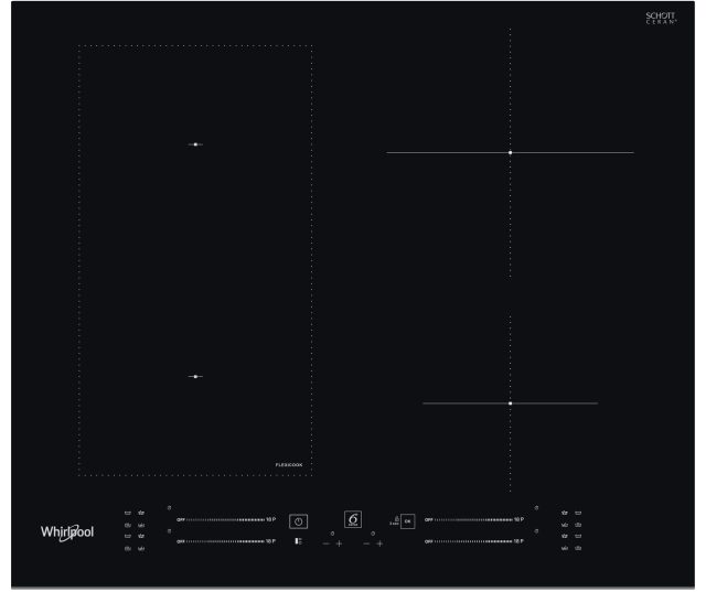Whirlpool WL S6960 BF inbouw inductie kookplaat - slider