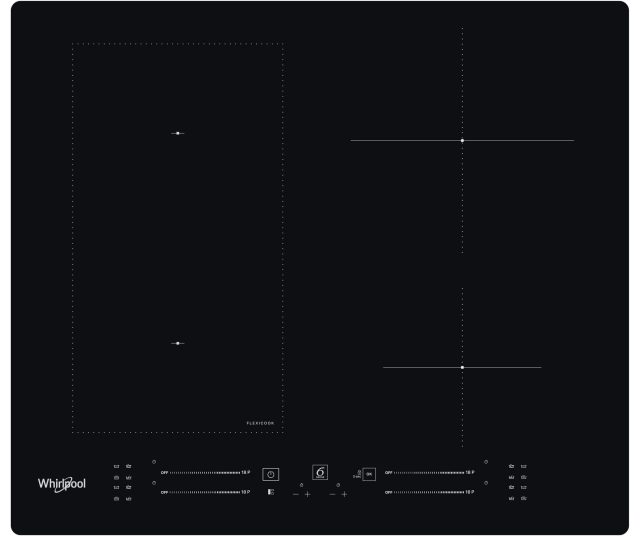 Whirlpool WL S7960 NE inductie kookplaat met afzuiging inbouw