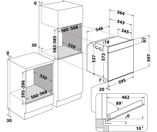 Whirlpool WOI5S8PPM1SXA oven