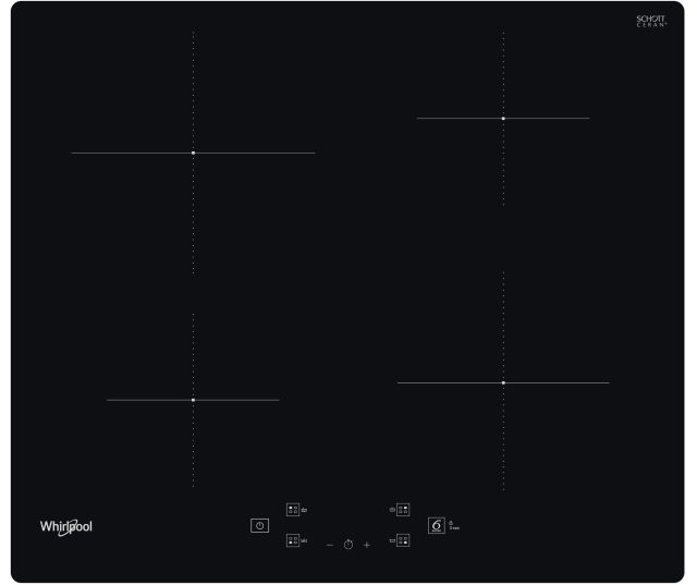 Whirlpool WS Q2160 NE inbouw inductie kookplaat - 60 cm. breed