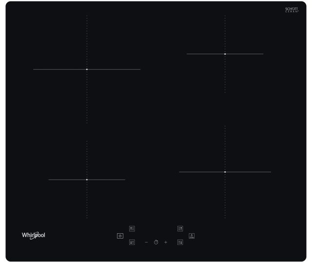 WHIRLPOOL kookplaat inbouw inductie WS Q4860 NE
