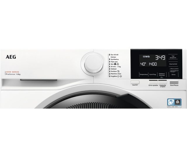 Aeg LR6ALPHEN wasmachine met 8 kg. en 1600 toeren