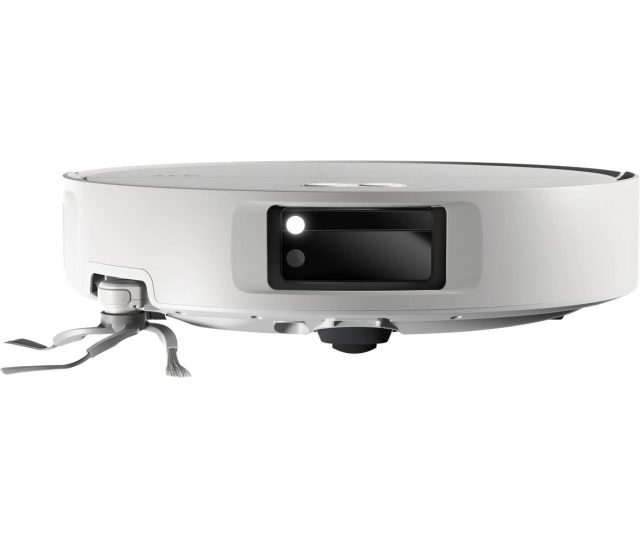 AEG AR82UW4SW robotstofzuiger bovenaanzicht met camera en sensoren