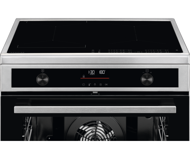 AEG CIB6490APM inductiefornuis bovenaanzicht inductiekookplaat met vier zones en touchbediening vooraan