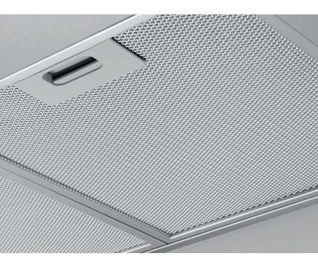 AEG DKE5950M metalen filterrooster detail gesloten positie