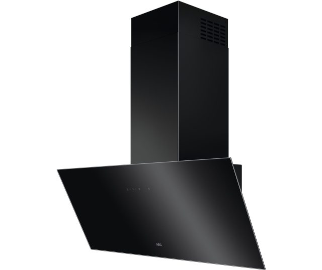 AEG NVK961DB afzuigkap interieur detail met LED-verlichting witte balk bovenaanzicht