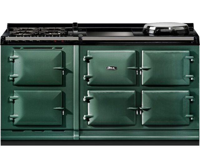 AGA fornuis AGA fornuis inductie eR7 Signature Inductie 160 3-oven met gasmodule British Racing Green