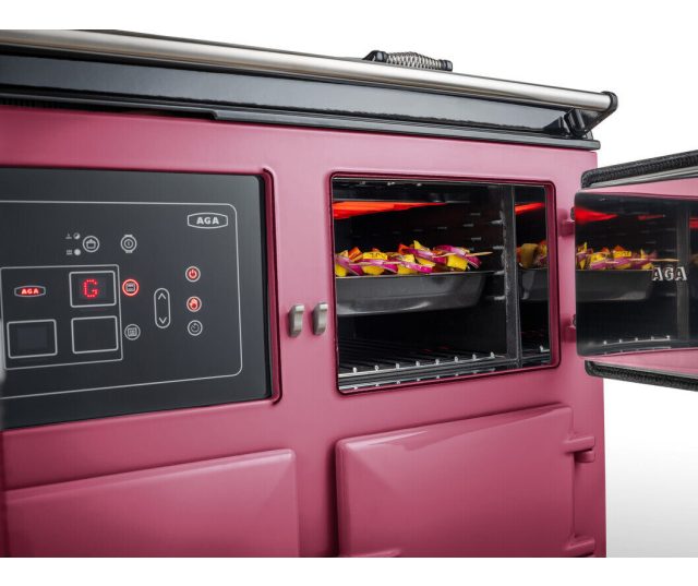 AGA fornuis AGA fornuis inductie eR7 Signature Inductie 160 3-oven met gasmodule Raspberry