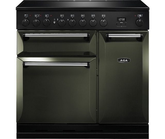 AGA fornuis AGA fornuis inductie Masterchef Deluxe 90 Pewter
