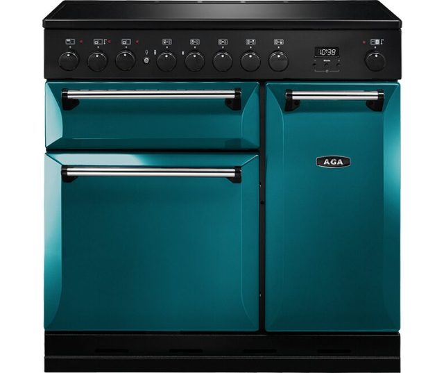AGA fornuis AGA fornuis inductie Masterchef Deluxe 90 Salcombe Blue